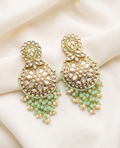 Ella Ceramic Chand Drops - Mint Green